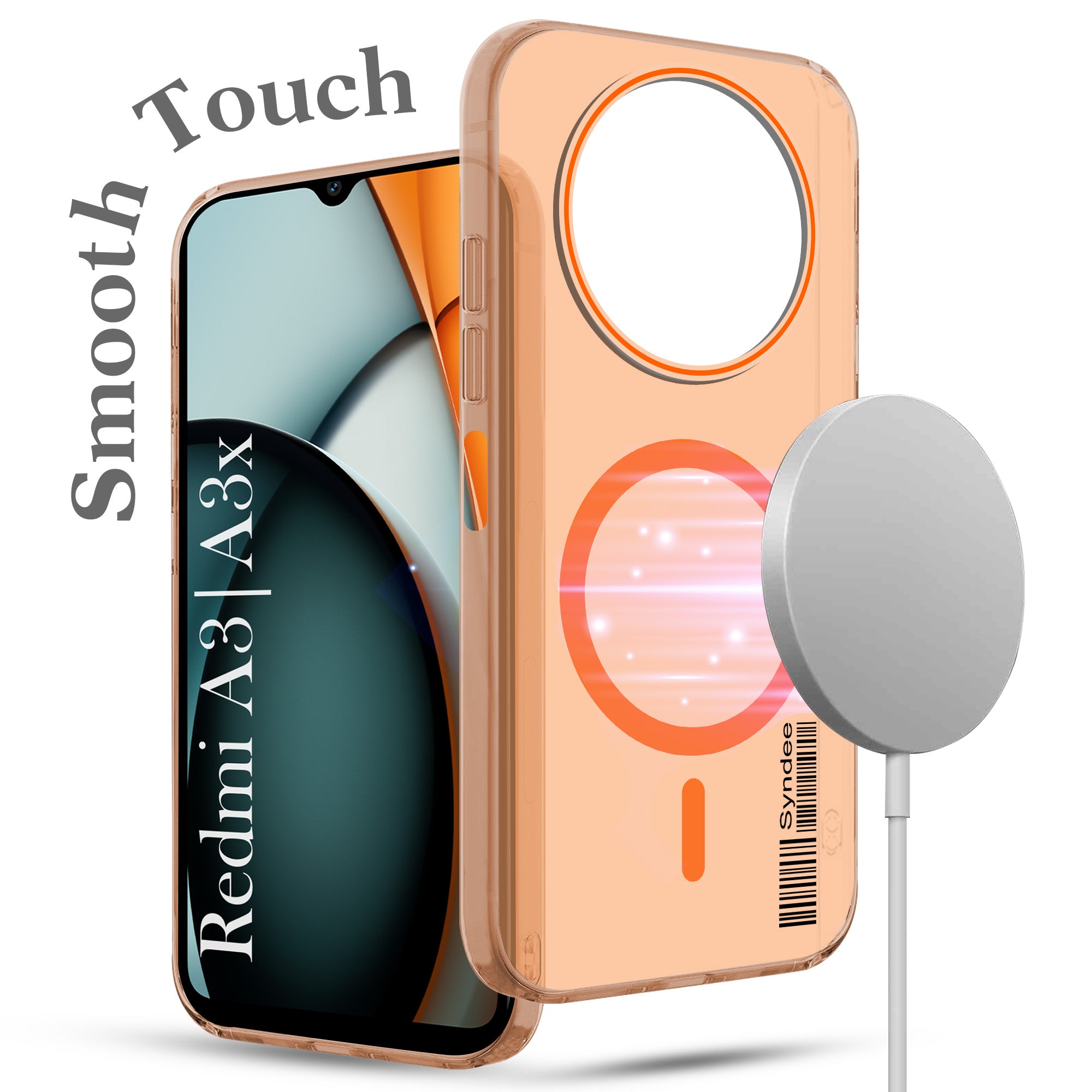 For Redmi A3 2024 | Redmi A3x Back Cover Case (Soft Touch | Camera Bump Protection | MagSafe Compatible | Matte Finish)