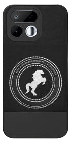 For Realme 16T 5G Back Cover Case PU Leather Finish (Professional Minimalist Texture | MagSafe Compatile | Camera Protection | Sleek Sober Formal)