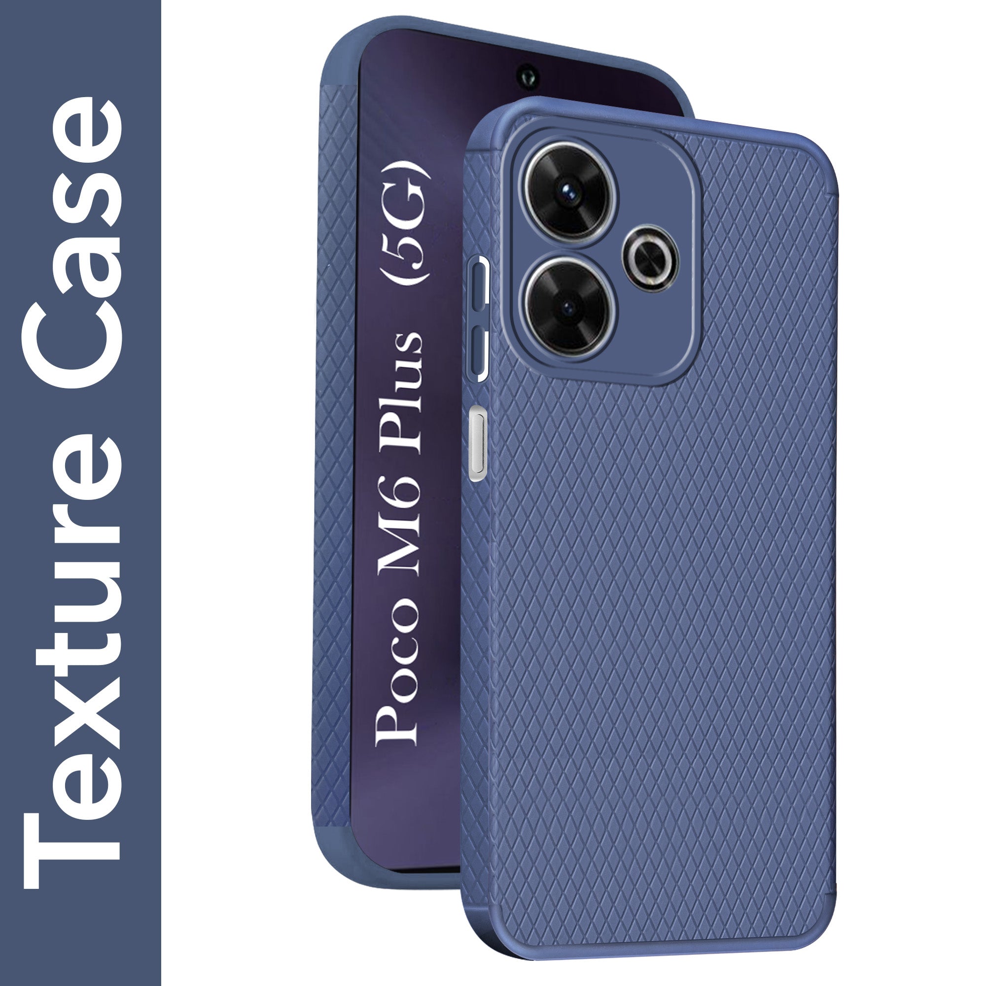 For Poco M6 Plus 5G Back Cover Case (Liquid Silicone | Side Grip | Camera Protection)
