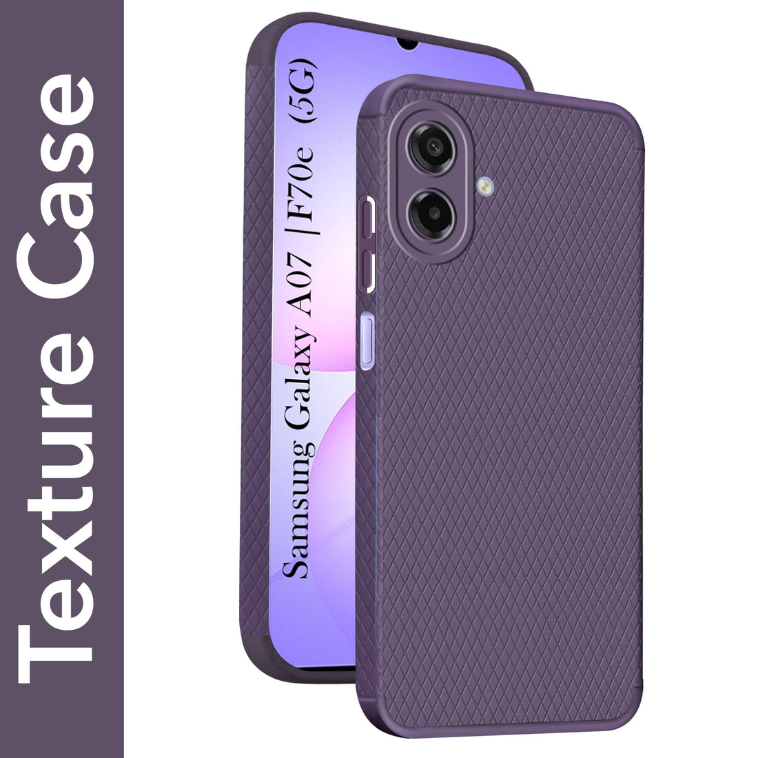 For Samsung Galaxy A07 | F70e 5G Back Cover Case (Camera Protection | Side Grip Texture | Soft and Flexible)