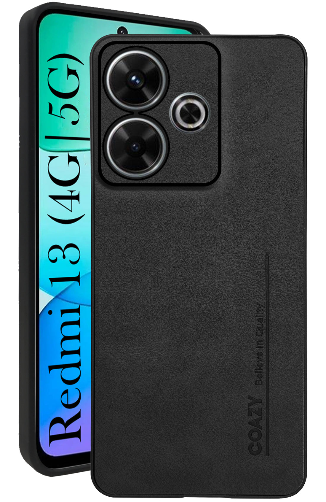 For Xiaomi Mi Redmi 13 4G | 5G Back Cover Case (Professional Vegan Leather | Camera Protection | Slim & Soft)