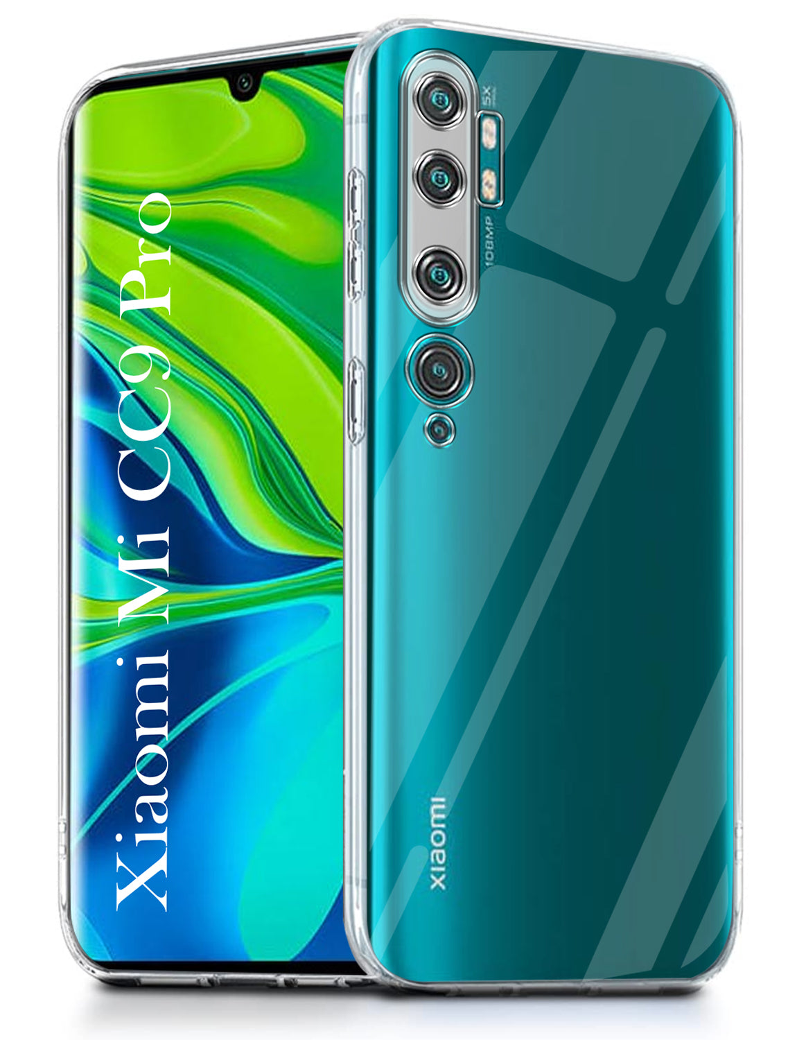 For Xiaomi Mi CC9 Pro Back Cover ( Silicone Clear Shockproof Case with Camera Protection | Soft and Flexible | Transparent)