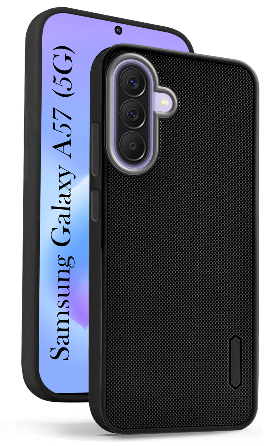 For Samsung Galaxy A57 5G Back Cover Case Rubberised (Textured Grip Design | Micro-Fiber Cloth Inside | Slim and Light Weight | Soft Touch and Feel)