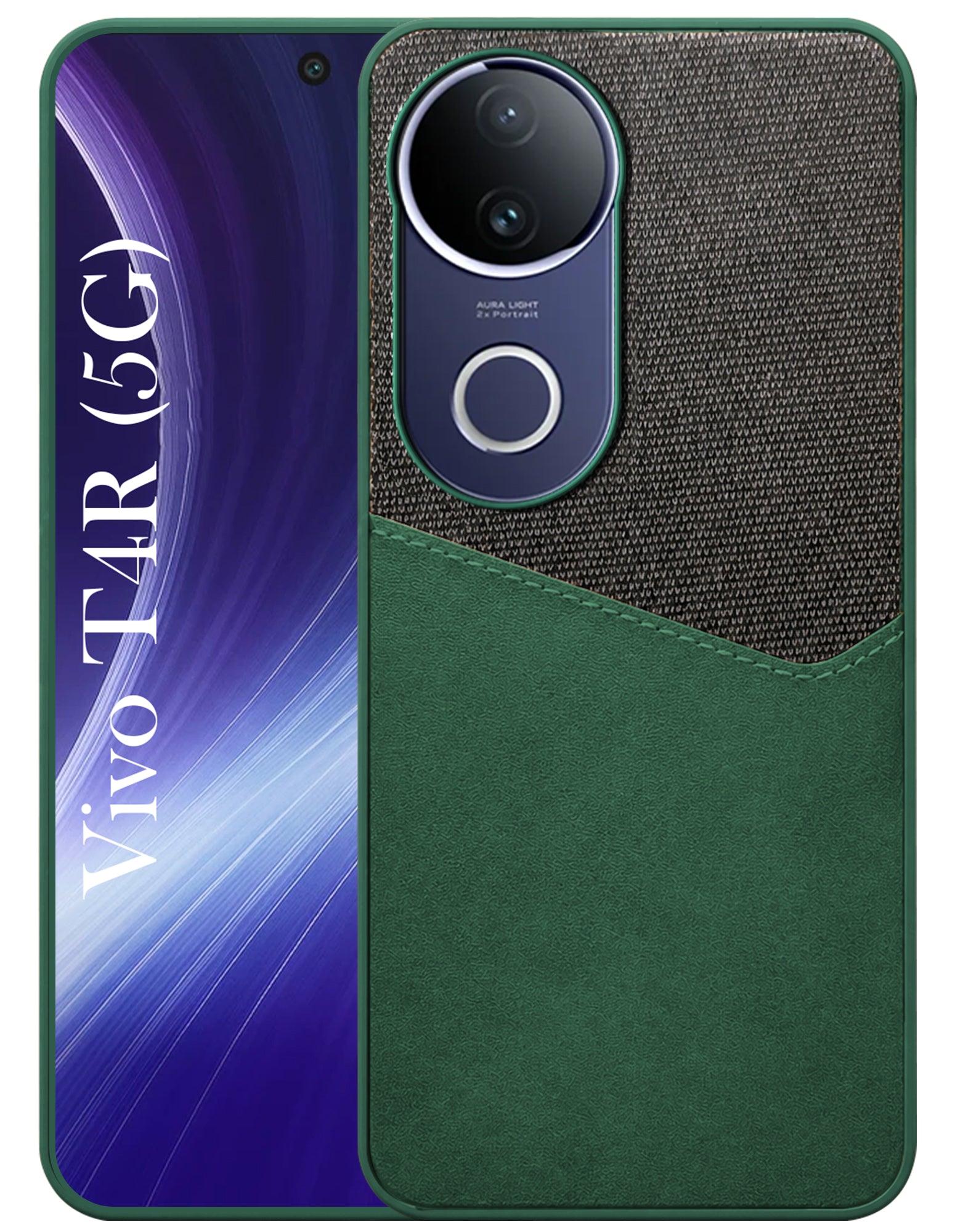 For Vivo T4R Back Cover Case (Ultimate Shockproof Bumpers | Anti Yellow | Rugged Armor | Hybrid PC | Black )