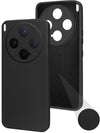 For Vivo X300 5G Back Cover Case (Matte Finish Silicone with Inside Fiber cloth)