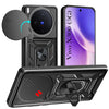 For Vivo X300 5G Back Cover Case Jkobi Hybrid Armor (Sliding Shutter Camera Protection | Polycarbonate |Ring Holder Kickstand)