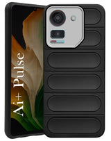 For Ai+ Pulse Back Case Cover (Matte Liquid Silicone| Professional Wave Design | Camera Protection Ring | Shockproof Anti Slip Grip)