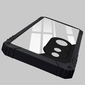For Vivo T4R Back Cover Case (Ultimate Shockproof Bumpers | Anti Yellow | Rugged Armor | Hybrid PC | Black )