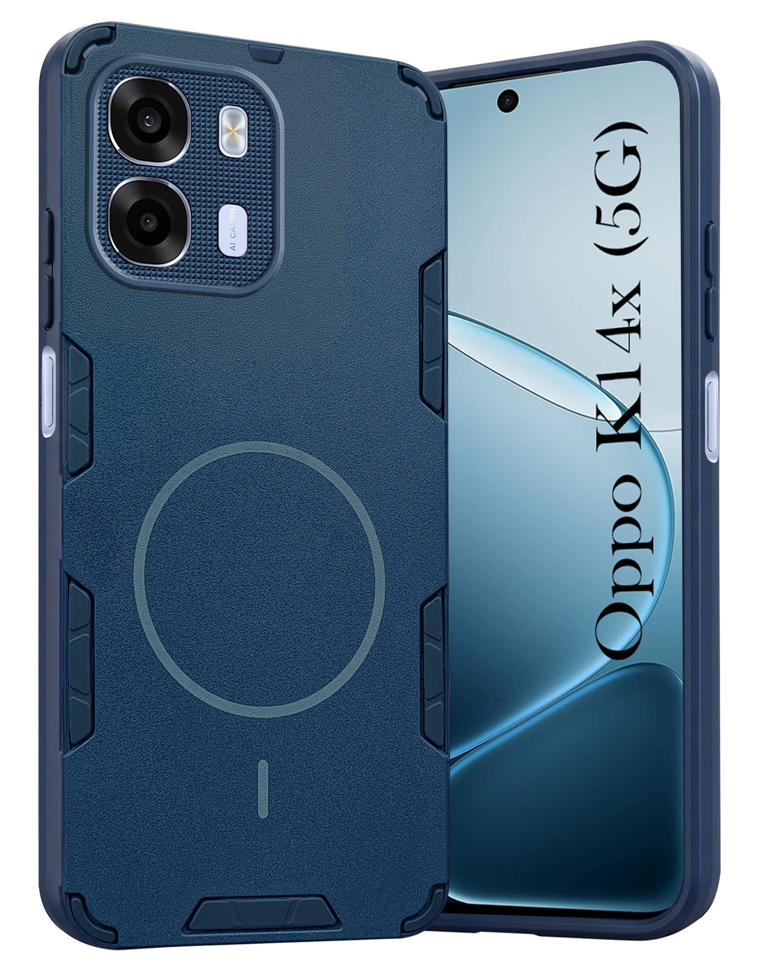 For Oppo K14x 5G Back Cover Case (Slim Hybrid Armor | Shockproof Camera Protection | Rugged Dual Layer)