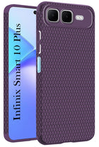 For Infinix Smart 10 Plus Back Cover Case (Camera Protection | Side Grip Texture | Soft and Flexible)