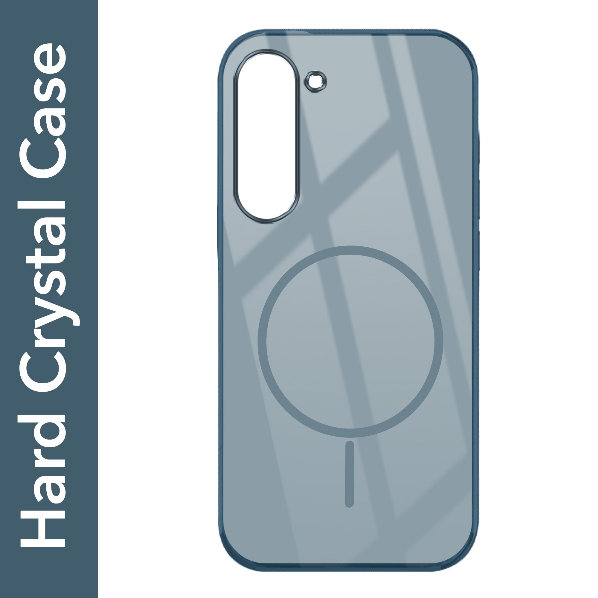 For Samsung Galaxy S23 Plus Back Cover Case Crystal Anti Yellow (MagSafe Wireless Charging Support |Camera Protection Bump)