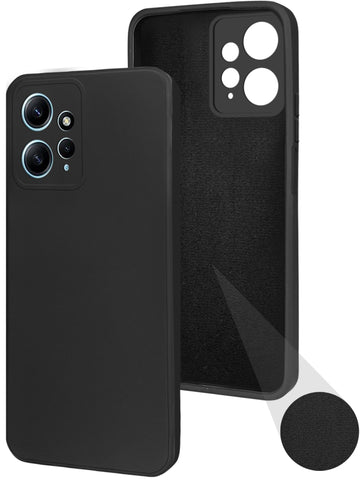 For Xiaomi Redmi Note 12 4G Back Cover Case ( Matte Finish Silicone with Inside Fiber cloth)