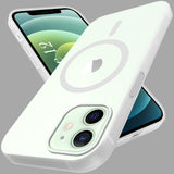 For Apple iPhone 12 Back Cover Case (Frosted Matte Feel | MagSafe Compatible Wireless Charging | Polycarbonate Material)