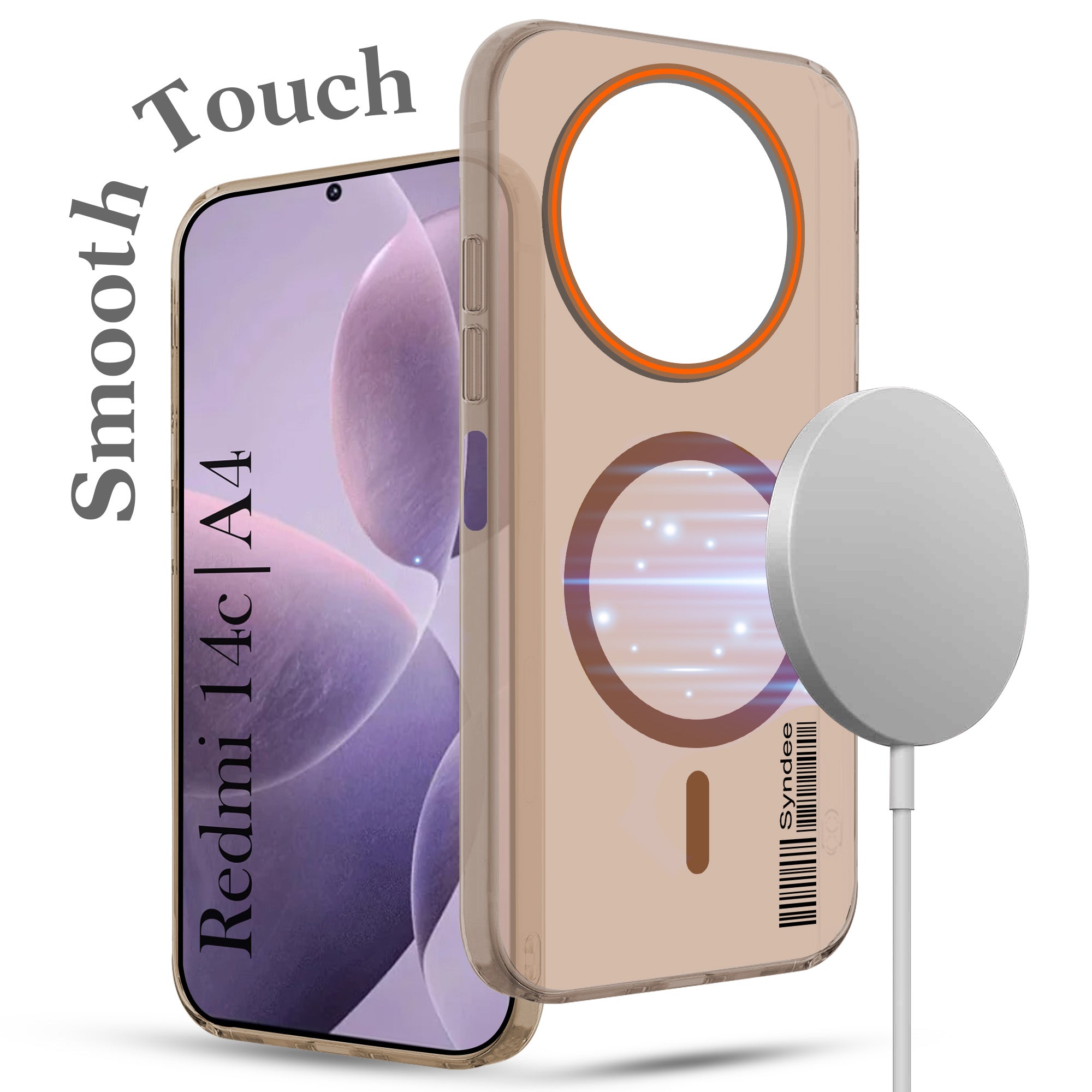 For Redmi A4 5G | Xiaomi Redmi 14C Back Cover Case (Soft Touch | Camera Bump Protection | MagSafe Compatible | Matte Finish)