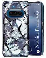 For Nothing Phone 3A 5G Back Cover Case(Dual Design Glitter Sparkle and Detachable Diamond Print Case | Soft and Flexible)