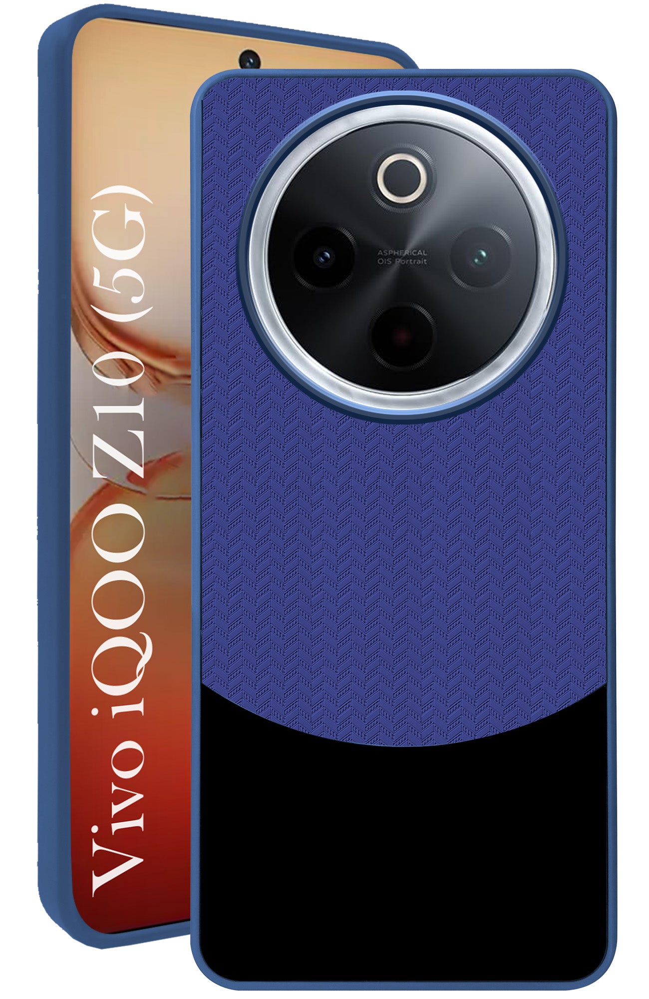 For Vivo iQOO Z10 Back Cover Case (Elegant PU Leather Finish | Premium Minimalist Professional | Camera Protection Bump)