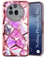 For Nothing Phone 3A Pro 5G Back Cover Case ( Dual Design Glitter Sparkle and Detachable Diamond Print Case | Soft and Flexible)