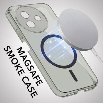 For Vivo Y39 Back Cover Case Lifetime Anti-Yellow MagSafe Compatible Clear (Sleek Hard Crystal | Shockproof and Camera Protection)