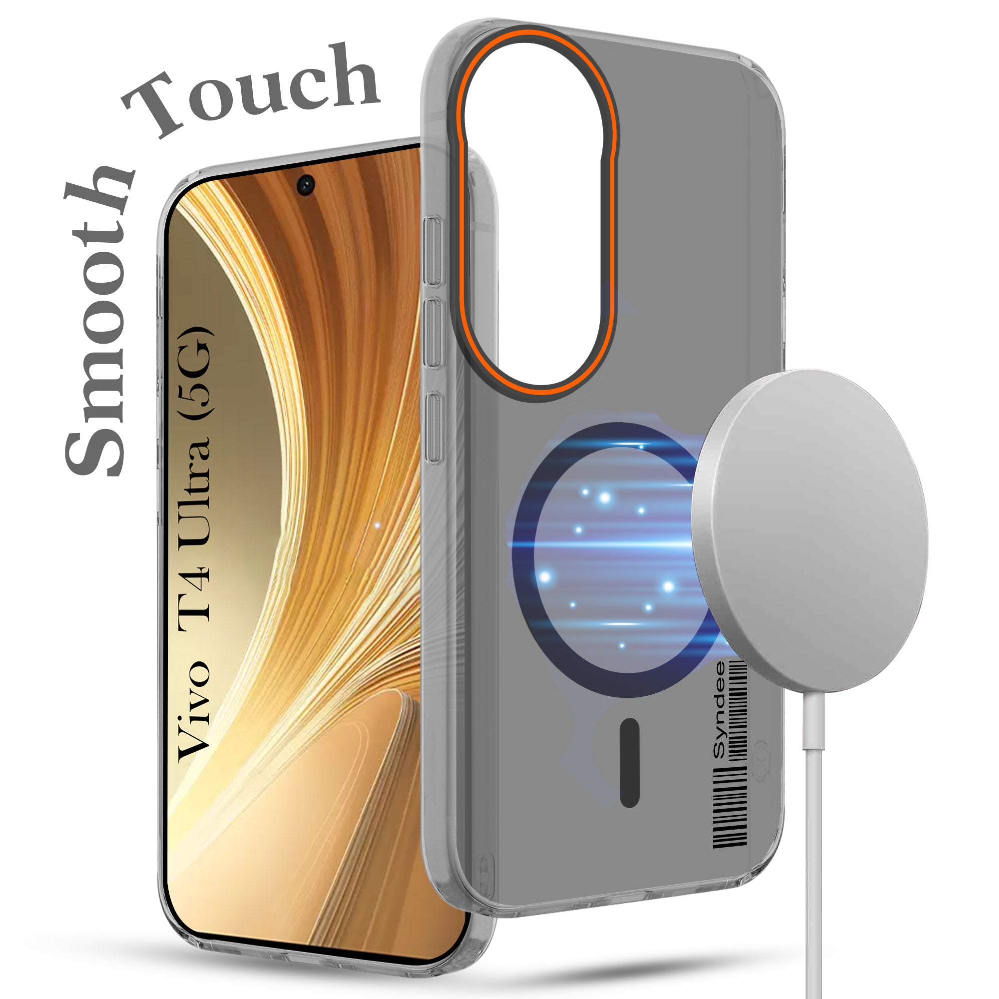 For Vivo T4 Ultra Back Cover Case (Soft Touch | Camera Bump Protection | MagSafe Compatible | Matte Finish)
