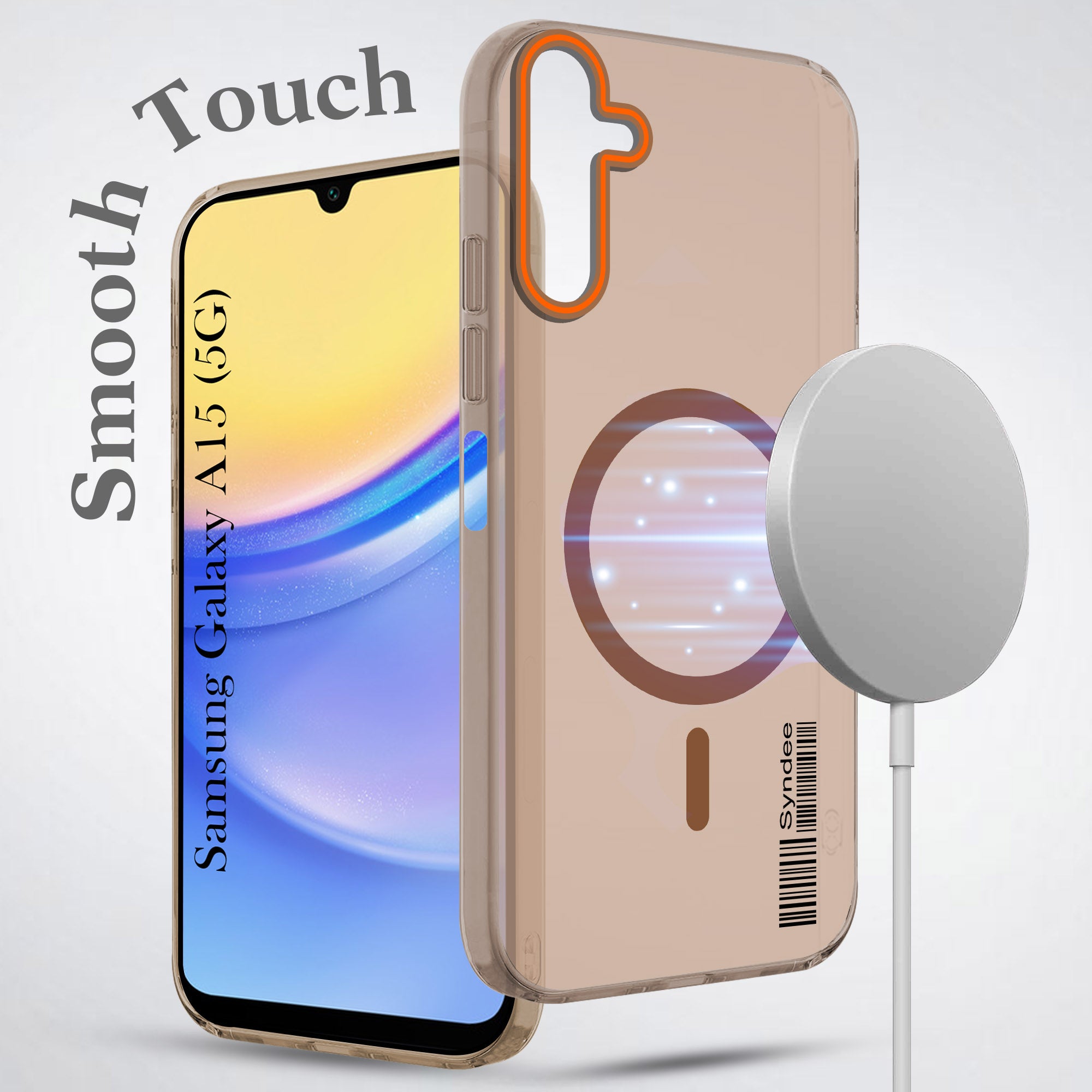 For Samsung Galaxy A15 5G Back Cover Case (Soft Touch | Camera Bump Protection | MagSafe Compatible | Matte Finish)