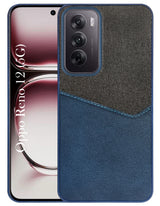 For Oppo Reno12 5G | Oppo Reno 12 5G Back Cover Case (Dual PU Leather Stitch | Professional Minimalist | Soft and Flexible)