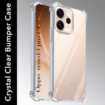 For Oppo Reno15 Pro 5G | Oppo Reno 15 Pro 5G Back Cover Shockproof Crystal-Clear (Drop & Camera Protection | Hard Polycarbonate)