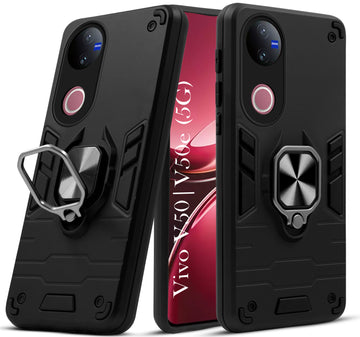 For Vivo V50 | Vivo V50e Back Cover Case (Shockproof Polycarbonate Dual Layer Hybrid Armor)