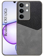 For Realme C83 5G Back Cover Case (Dual PU Leather Stitch | Professional Minimalist | Soft and Flexible)