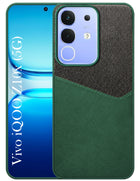 For Vivo iQOO Z10x Back Cover Case (Dual PU Leather Stitch | Professional Minimalist | Soft and Flexible)