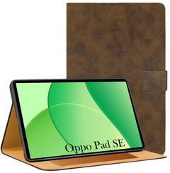 For Oppo Pad SE 10.95 Inch OPD2417 Flip Cover Folio Cover (PU Leather | Multi-Angle Smart Stand | Card Storage Slots | Silicone Back Pouch)