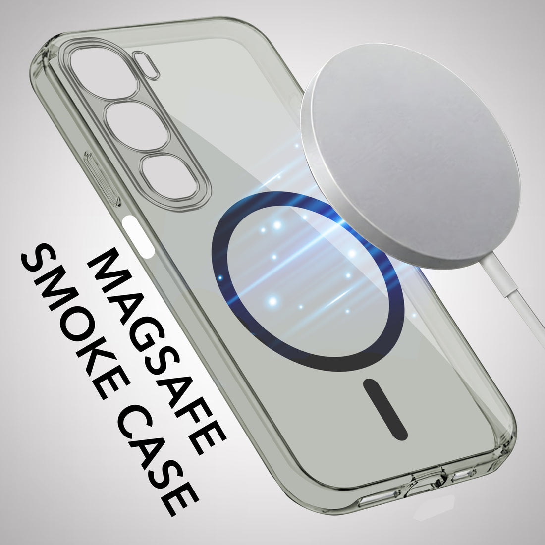 For Vivo Y31 5G Back Cover Shockproof Crystal-Clear (Magsafe Wireless Support | Drop & Camera Protection | Hard Polycarbonate)