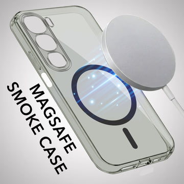 For Vivo Y31 5G Back Cover Shockproof Crystal-Clear (Magsafe Wireless Support | Drop & Camera Protection | Hard Polycarbonate)