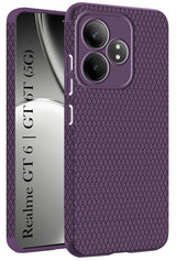 For Realme GT 6T 5G Back Cover Case (Liquid Silicone | Side Grip | Camera Protection)