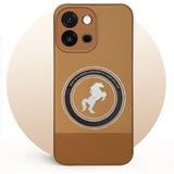 For Vivo OnePlus 13S Leather Finish Back Cover Case (Professional Minimalist Texture | MagSafe Compatile | Camera Protection | Sleek Sober Formal)