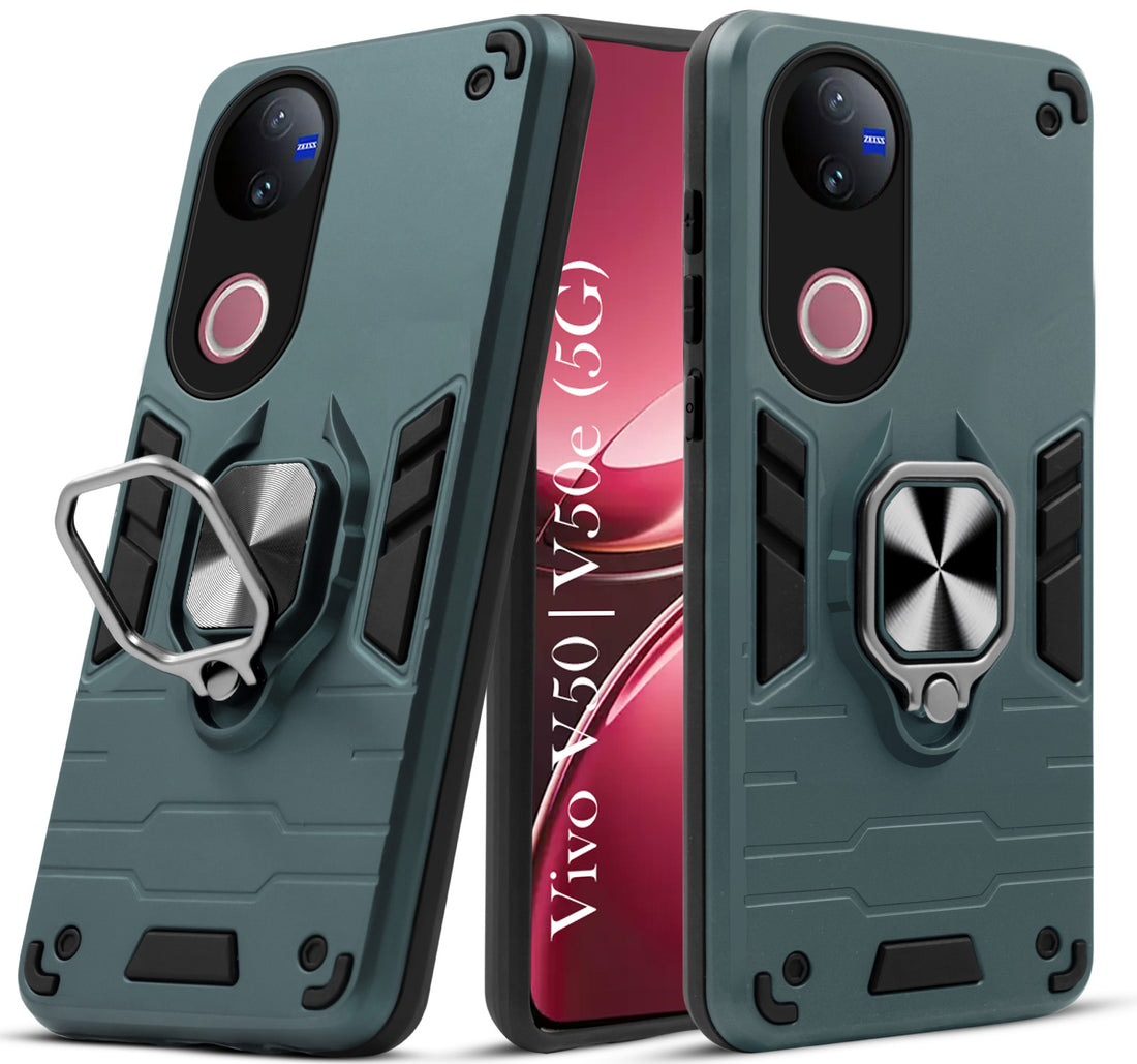 For Vivo V50 | Vivo V50e Back Cover Case (Shockproof Polycarbonate Dual Layer Hybrid Armor)