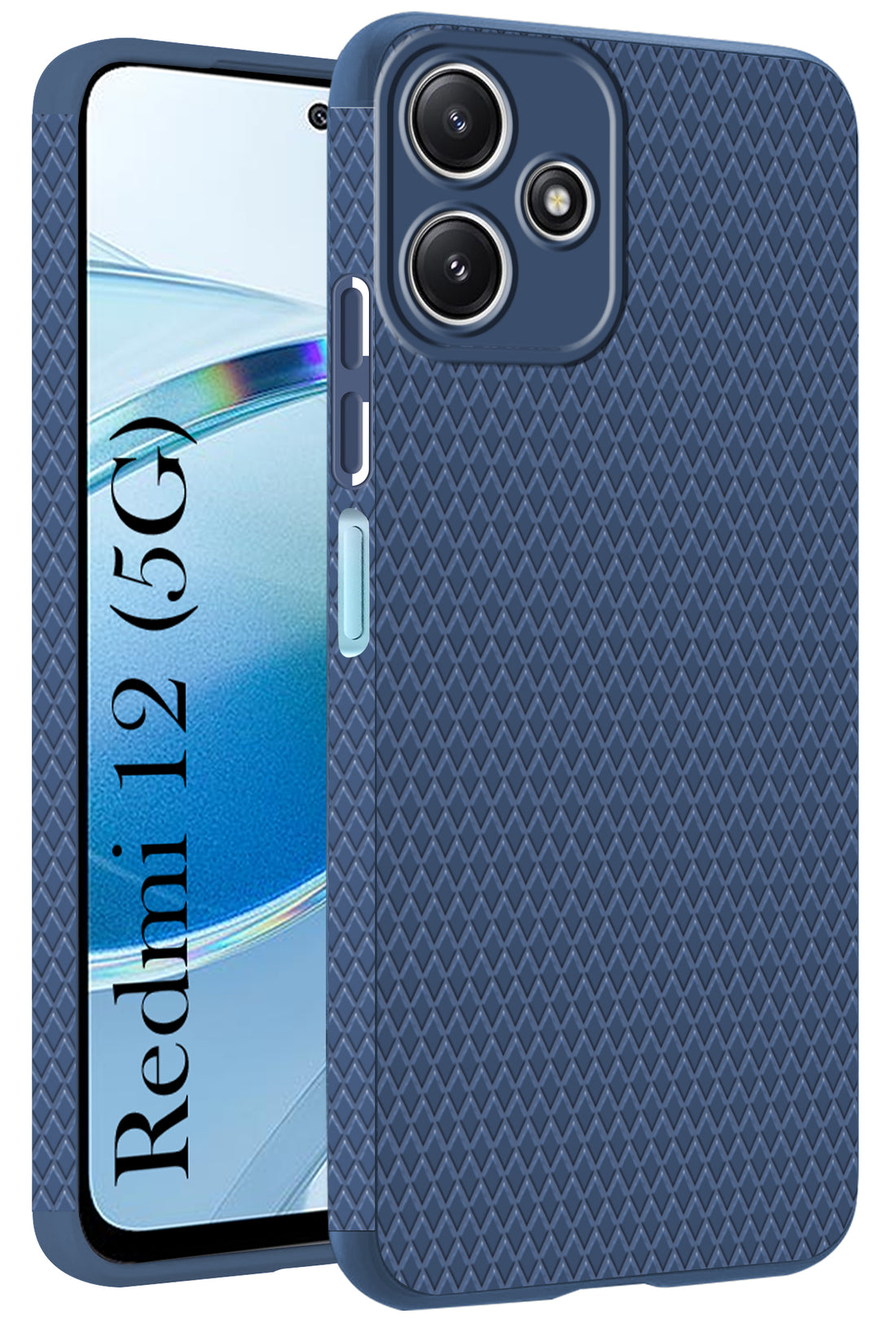 For Redmi 12 5G Back Cover Case (Liquid Silicone | Side Grip | Camera Protection)