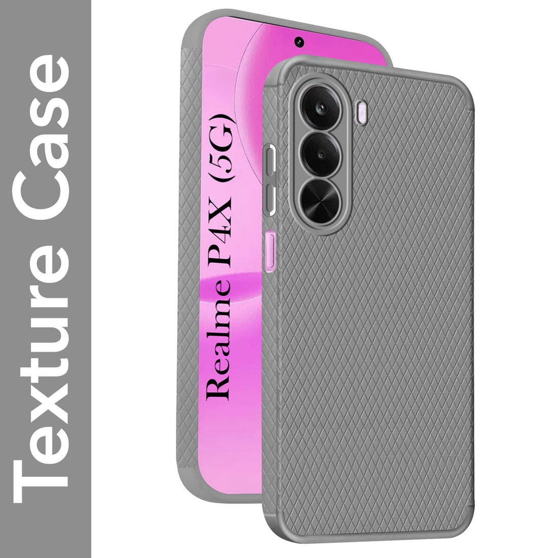 For Realme P4x Back Cover Case Liquid Silicone (Camera Protection | Side Grip Texture | Soft and Flexible)