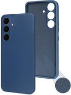 For Samsung Galaxy S25 FE Back Cover Case (Matte Finish Silicone with Inside Fiber Cloth)