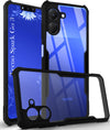For Tecno Spark Go 3 Back Cover Case (Shockproof with Polycarbonate Clear Panel | Professional Black)