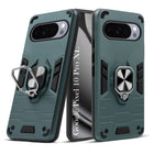 For Google Pixel 10 Pro XL Back Cover Case Hybrid Armor (Shockproof Dual Layer Polycarbonate |Ring Holder Kickstand)