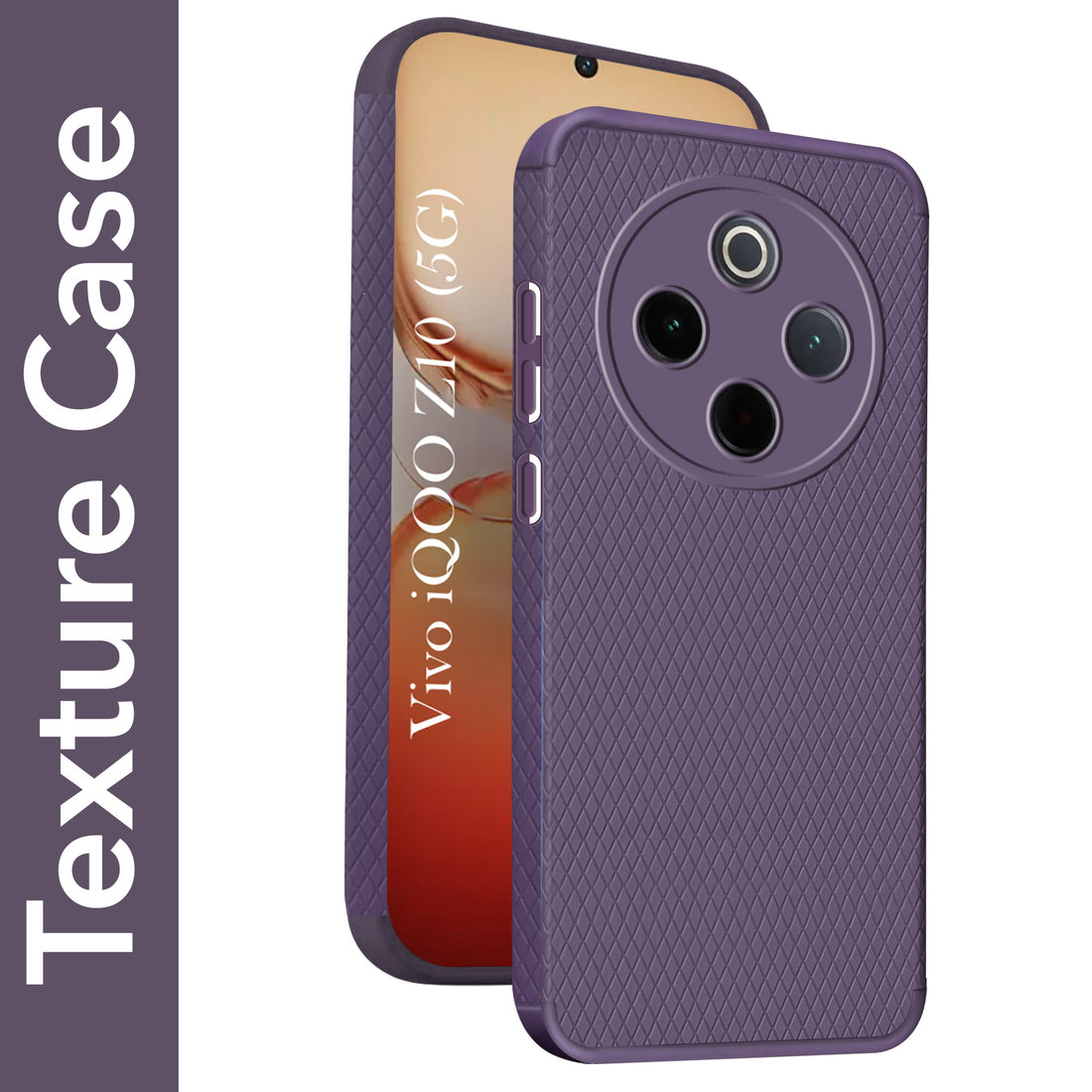 For Vivo iQOO Z10 Back Cover Case (Liquid Silicone | Side Grip | Camera Protection)
