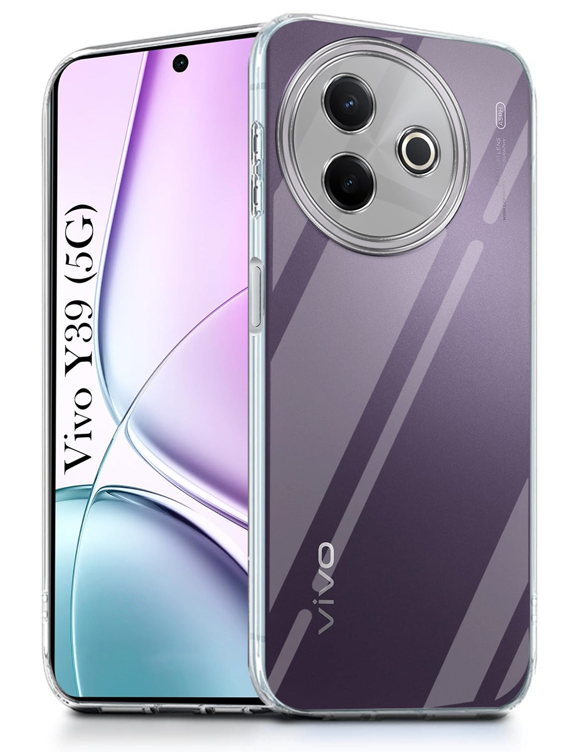 For Vivo Y39 Back Cover ( Silicone Clear Shockproof Case with Camera Protection | Soft and Flexible | Transparent)