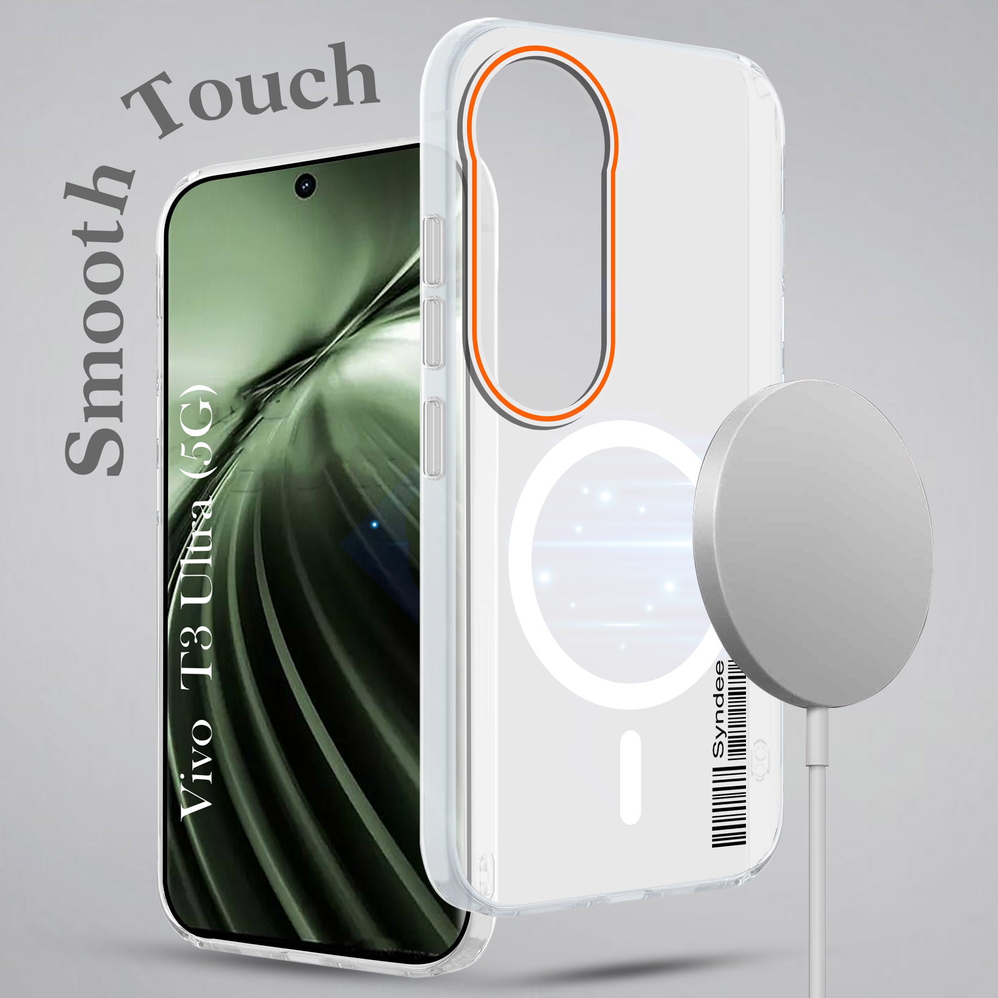 For Vivo T3 Ultra Back Cover Case (Soft Touch | Camera Bump Protection | MagSafe Compatible | Matte Finish)