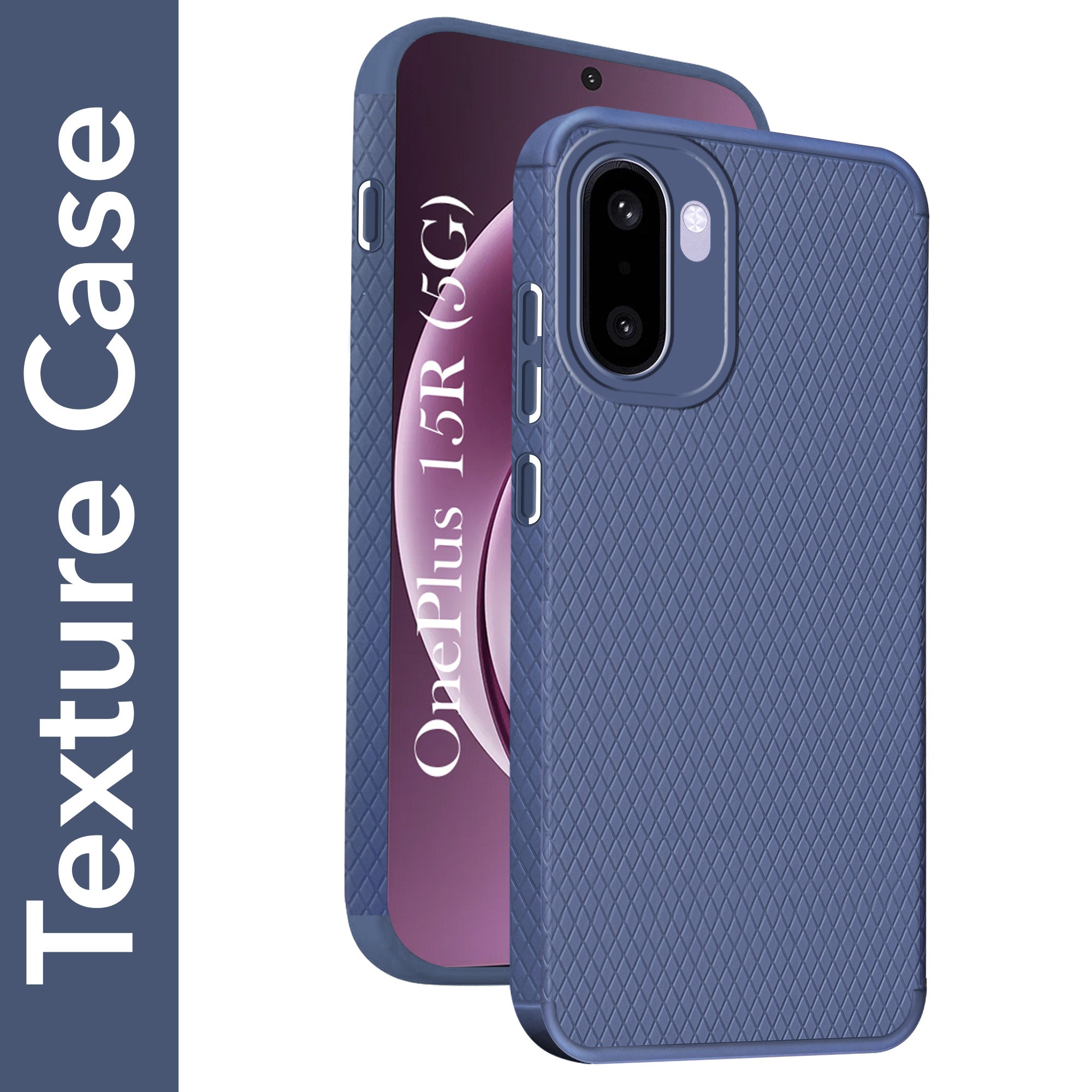 For OnePlus 15R Back Cover Case Liquid Silicone (Camera Protection | Side Grip Texture | Soft and Flexible)