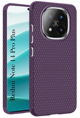 For Redmi Note 14 Pro Plus Back Cover Case  (Liquid Silicone | Side Grip | Camera Protection)