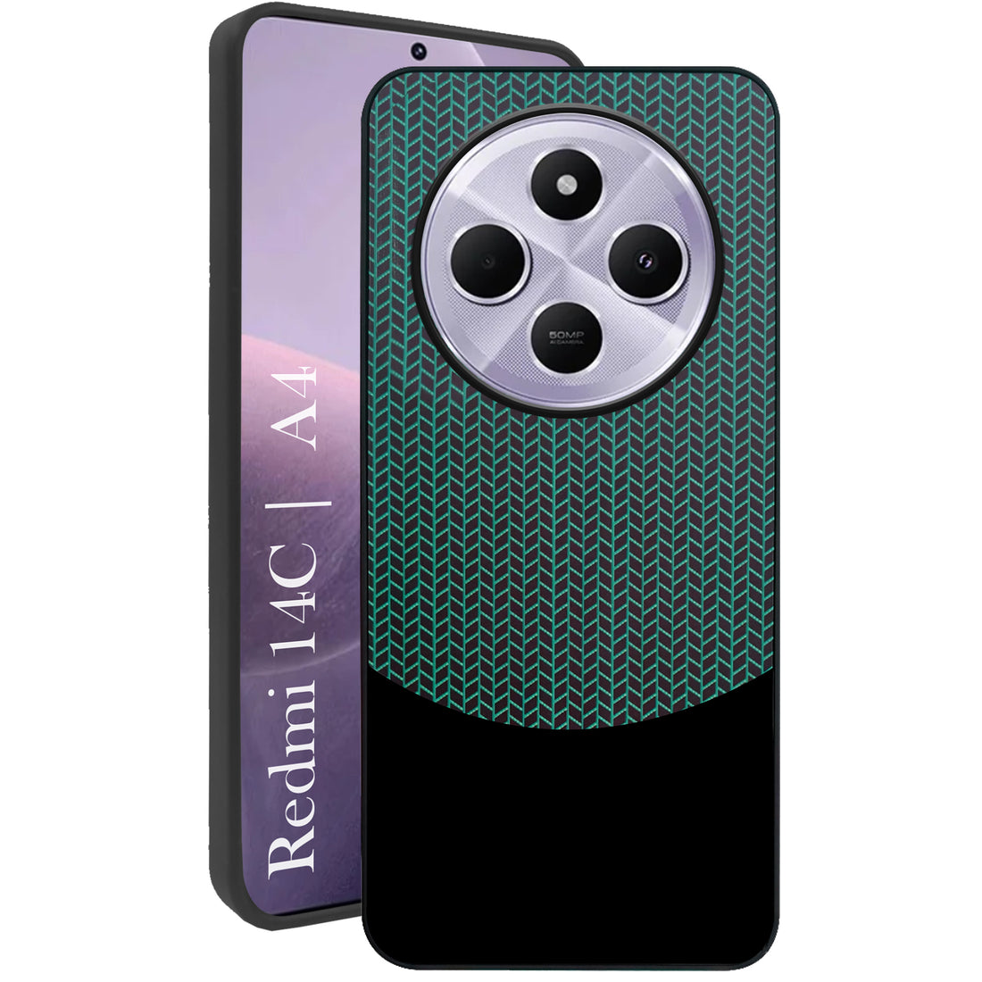 For Redmi A4 5G | Xiaomi Redmi 14C Silicone Finish Back Cover Case (Premium Minimalist Professional Feel | Camera Protection Bump)