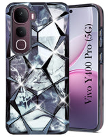 For Vivo Y400 Pro Back Cover Case (Dual Design Glitter Sparkle and Detachable Diamond Print Case | Soft and Flexible) (Dual Design Glitter Sparkle and Detachable Diamond Print Case | Soft and Flexible)