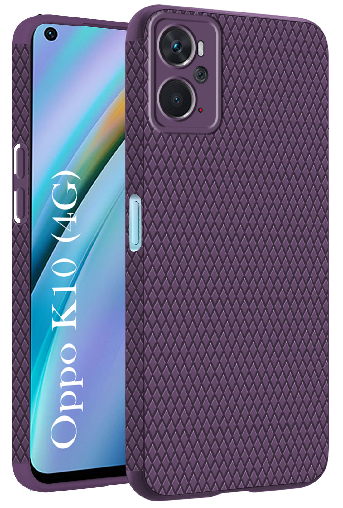 For Oppo K10 Back Cover Case (Liquid Silicone | Side Grip | Camera Protection)