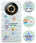 For Realme Narzo 60 Pro Back Cover Case (3D Cute Cartoons | Hard Back Side Soft | Matte Premium Finish | HD Printing)