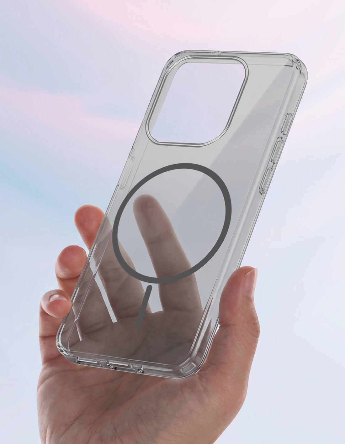 For Apple iPhone 15 Pro Max Back Case Cover Crystal Anti Yellow (Unbreakable PC | MagSafe Wireless Charging Support |Camera Protection Bump)